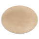 Tapis BUNNY cercle macchiato marron IMITATION DE FOURRURE DE LAPIN