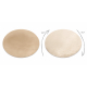 Carpet BUNNY circle macchiato brown IMITATION OF RABBIT FUR