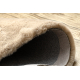 Carpet BUNNY circle macchiato brown IMITATION OF RABBIT FUR
