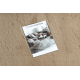Tapis BUNNY cercle macchiato marron IMITATION DE FOURRURE DE LAPIN