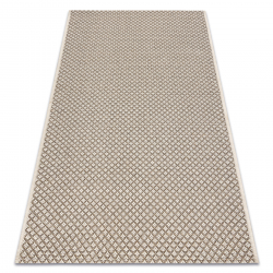 Covor sisal Floorlux 2401406 Romburi şampanie si taupe
