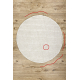 Carpet CASABLANCA LOOP circle white loop, soft - SECOND-RATE PRODUCT