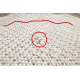 Carpet CASABLANCA LOOP circle white loop, soft - SECOND-RATE PRODUCT