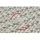 Carpet CASABLANCA LOOP circle white loop, soft - SECOND-RATE PRODUCT