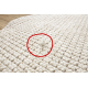 Alfombra CASABLANCA LOOP círculo blanco lazo, suave - PRODUCTO DE SEGUNDA CLASE