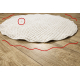 Carpet CASABLANCA LOOP circle white loop, soft - SECOND-RATE PRODUCT