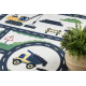 BAMBINO 2223 washing carpet Streets, cars for children anti-slip cream - SECOND-RATE PRODUCT