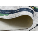 BAMBINO 2223 washing carpet Streets, cars for children anti-slip cream - SECOND-RATE PRODUCT