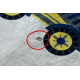 BAMBINO 2223 washing carpet Streets, cars for children anti-slip cream - SECOND-RATE PRODUCT