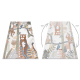 Carpet BONO 8426 Jungle, wild animals cream / dark gold - SECOND-RATE PRODUCT