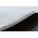 Modern washing carpet LINDO circle white, anti-slip, shaggy - SECOND-RATE PRODUCT
