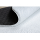 Modern washing carpet LINDO circle white, anti-slip, shaggy - SECOND-RATE PRODUCT