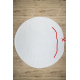 Modern washing carpet LINDO circle white, anti-slip, shaggy - SECOND-RATE PRODUCT