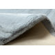 Modern carpet TEDDY NEW dream 47 circle shaggy, plush, very thick silver - SECOND-RATE PRODUCT