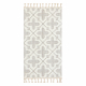 Teppich SAMPLE TUNIS 83402 Strukturell Geometrisch Creme / grau