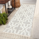 Carpet SAMPLE TUNIS 83402 Structural Geometric cream / grey