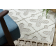 Kilimas SAMPLE TUNIS 83402 Struktūrinis Geometrinis kremas / pilka