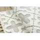 Kilimas SAMPLE TUNIS 83402 Struktūrinis Geometrinis kremas / pilka