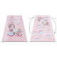 JUNIOR 51855.804 washing carpet Unicorn for children anti-slip - pink - SECOND-RATE PRODUCT