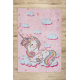 JUNIOR 51855.804 washing carpet Unicorn for children anti-slip - pink - SECOND-RATE PRODUCT