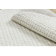 Alfombra CASABLANCA LOOP círculo blanco lazo, suave - PRODUCTO DE SEGUNDA CLASE