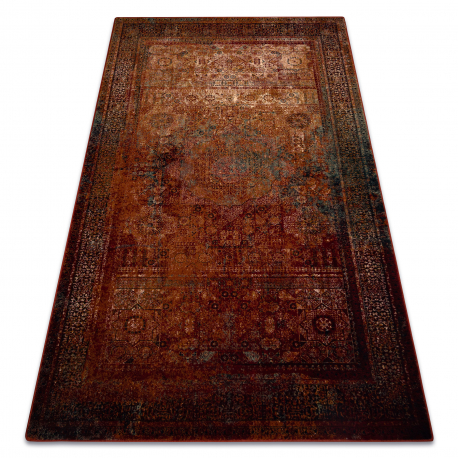 Wollteppich OMEGA Mamluk Vintage, Rosette rot