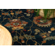 Tapijt OMEGA LATICA bloemen donkerblauw