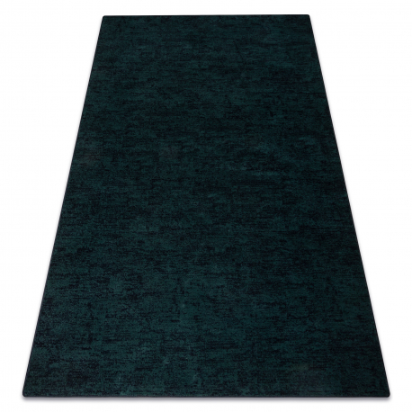 Tapete de lã OMEGA DUKE Melange esmeralda verde / preto