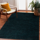 Tapete de lã OMEGA DUKE Melange esmeralda verde / preto