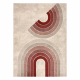 Carpet FUSION 0807 cream / claret - Geometric, modern, abstract