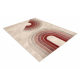 Carpet FUSION 0807 cream / claret - Geometric, modern, abstract