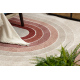 Carpet FUSION 0807 cream / claret - Geometric, modern, abstract