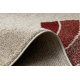 Carpet FUSION 0807 cream / claret - Geometric, modern, abstract