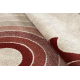 Carpet FUSION 0807 cream / claret - Geometric, modern, abstract