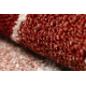 Koberec FUSION 0807 krémová / bordó - Geometrický, moderní, abstraktní