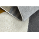 Carpet FUSION 1327 white / dark grey / gold - Geometric, modern, abstract