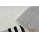 Carpet FUSION 1327 white / dark grey / gold - Geometric, modern, abstract