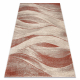 Carpet FUSION 1617 cream / terracotta - Waves, modern, abstract