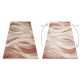Carpet FUSION 1617 cream / terracotta - Waves, modern, abstract