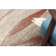 Carpet FUSION 1617 cream / terracotta - Waves, modern, abstract