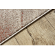 Carpet FUSION 1617 cream / terracotta - Waves, modern, abstract