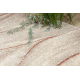 Tapis FUSION 1617 crème / terre cuite - Vagues, moderne, abstrait