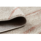 Carpet FUSION 1617 cream / terracotta - Waves, modern, abstract