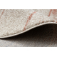 Tapis FUSION 1617 crème / terre cuite - Vagues, moderne, abstrait