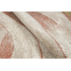 Carpet FUSION 1617 cream / terracotta - Waves, modern, abstract