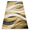 Dywan FUSION 1617 żółty / krem - Fale, nowoczesny, abstrakcyjny