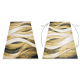 Carpet FUSION 1617 yellow / cream - Waves, modern, abstract