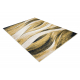 Carpet FUSION 1617 yellow / cream - Waves, modern, abstract