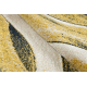 Carpet FUSION 1617 yellow / cream - Waves, modern, abstract