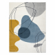 Tapis FUSION 7158 blanc / jaune / bleu - Géométrique, moderne, abstrait